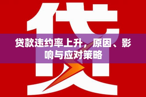 大理贷款违约率上升，原因、影响与应对策略