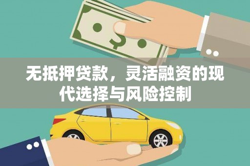大理无抵押贷款，灵活融资的现代选择与风险控制