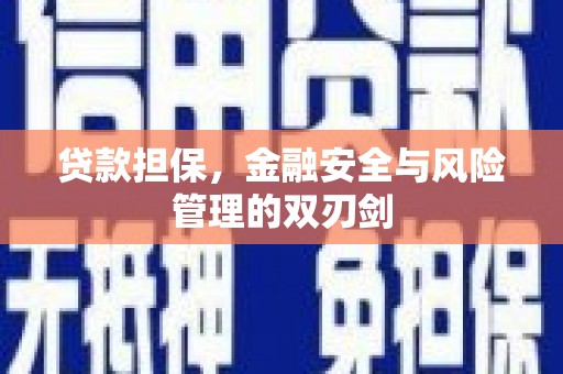 大理贷款担保，金融安全与风险管理的双刃剑