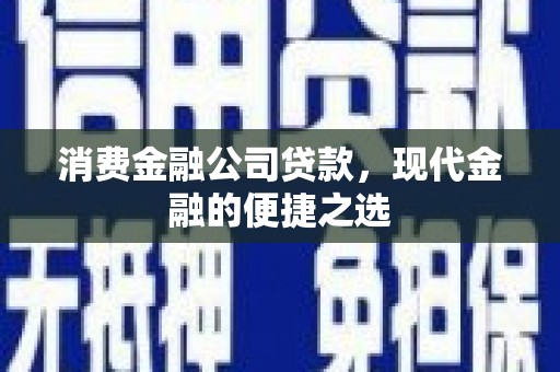 大理消费金融公司贷款，现代金融的便捷之选