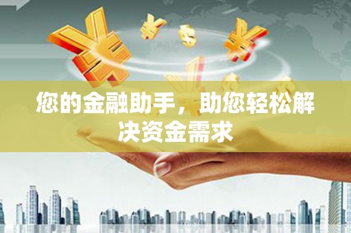 大理您的金融助手，助您轻松解决资金需求